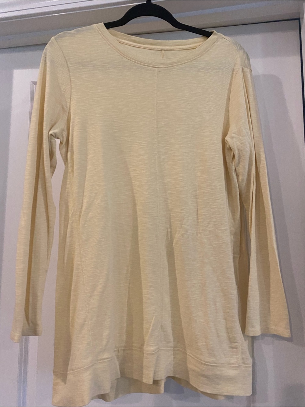 J Jill soft yellow long sleeve top